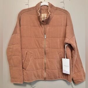 NWT Quilted Zip Jacket
